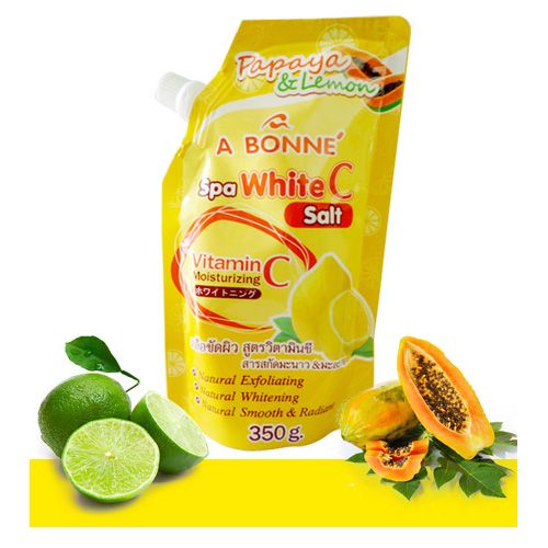 Muối Tắm Sữa Bò Tẩy Tế Bào Chết A Bonne Spa Vitamin C Salt Túi 350g