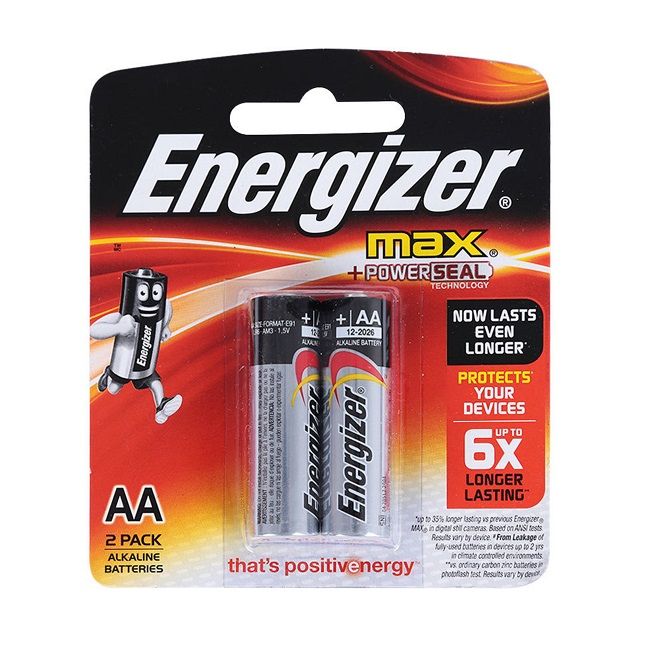 Pin AA Energizer Max E91 BP2