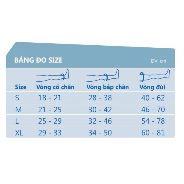 Vớ Chống Suy Tĩnh Mạch Đùi Jobst Relief TH OT SIL