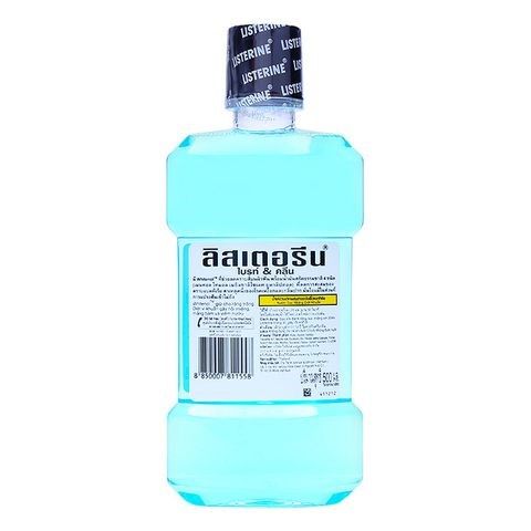 Nước Súc Miệng Listerine Bright & Clean 500ml