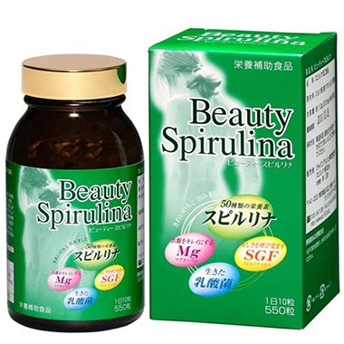 Tảo Viên Spirulina Beauty (550 Viên)