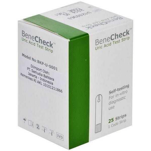 Que Thử Axid Uric Cho Máy Benecheck 3 in 1 Plus (25 Que)