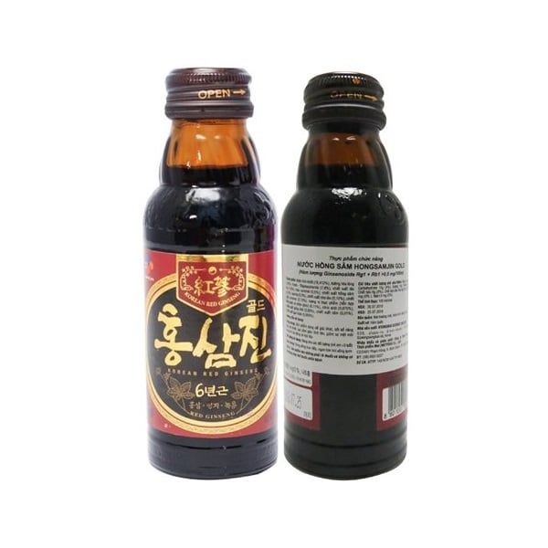 Hộp 10 Chai Nước Hồng Sâm Bồi Bổ Sức Khỏe Hongsamjin Gold (100ml)