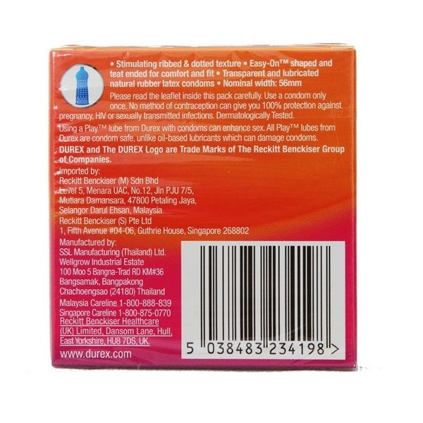Bao Cao Su Durex Pleasuremax 3S (New)