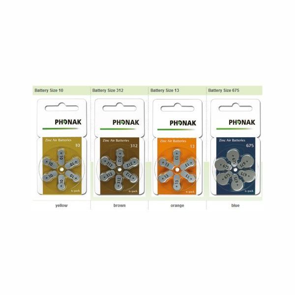 Pin Phonak 312 Cho Máy Trợ Thính (6 viên/vỉ)