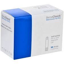 Que Thử Đường Huyết Cho Máy Benecheck 3 in 1 Plus (50 Que)