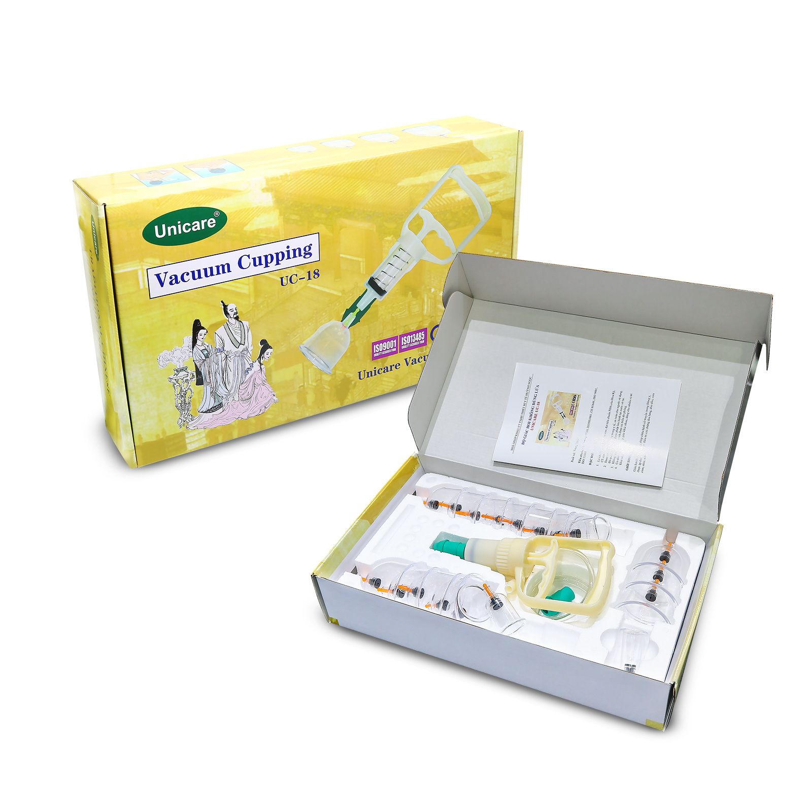 Bộ Giác Hơi Trị Liệu Cơ Học Không Dùng Lửa Unicare UC-18