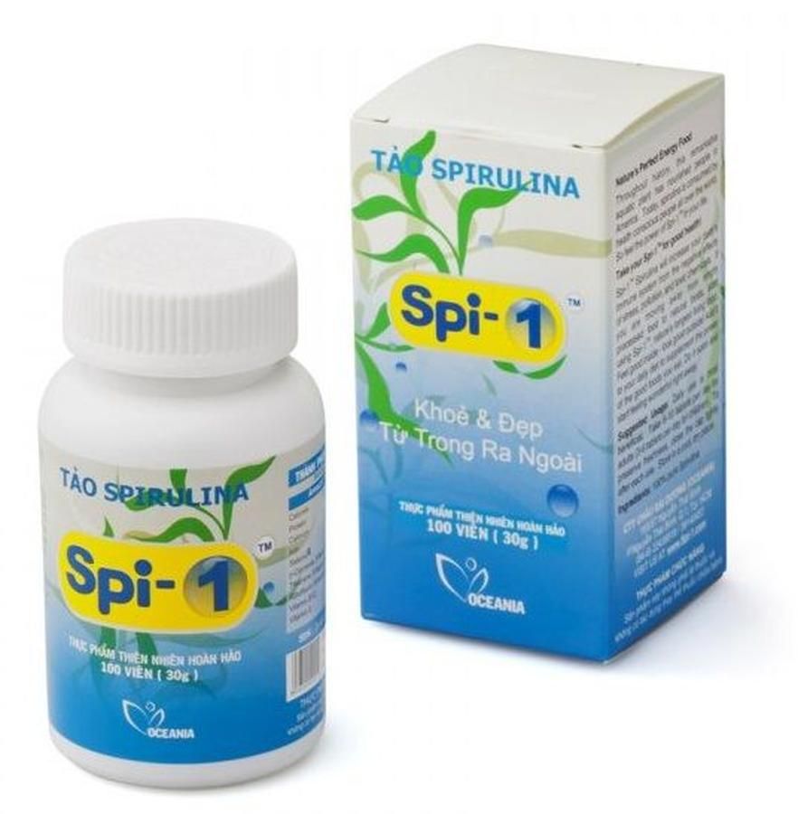 Tảo Viên Spirulina Spi-1 (100 Viên)