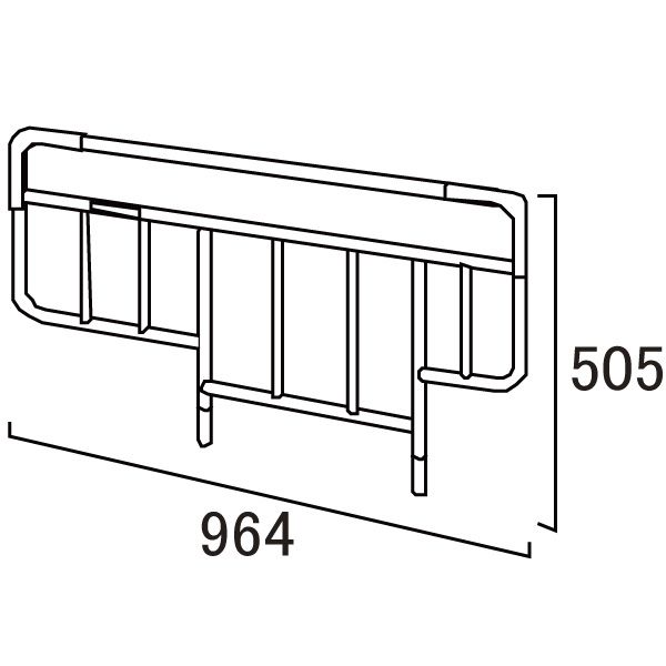 Thanh Cản 1 Bên Cho Giường Rakusho Z KS-126M