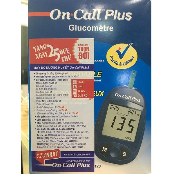 Máy Đo Đường Huyết On-Call Plus
