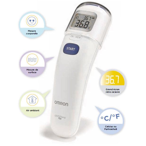 Nhiệt Kế Điện Tử Đo Trán Omron MC-720