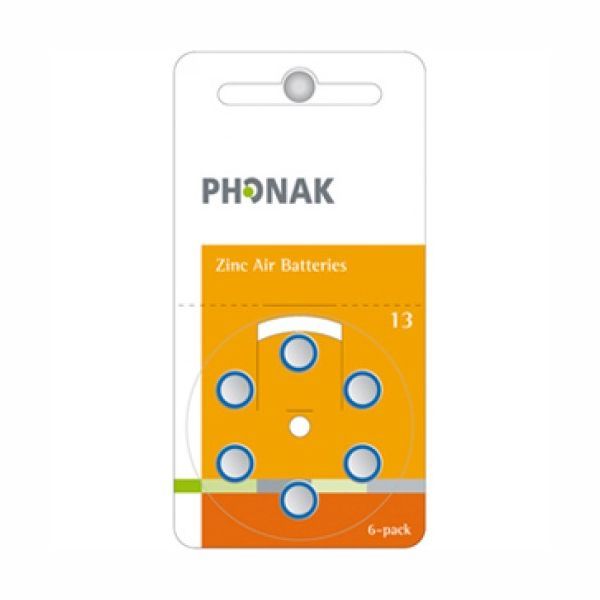 Pin Phonak 13 Cho Máy Trợ Thính (6 viên/vỉ)