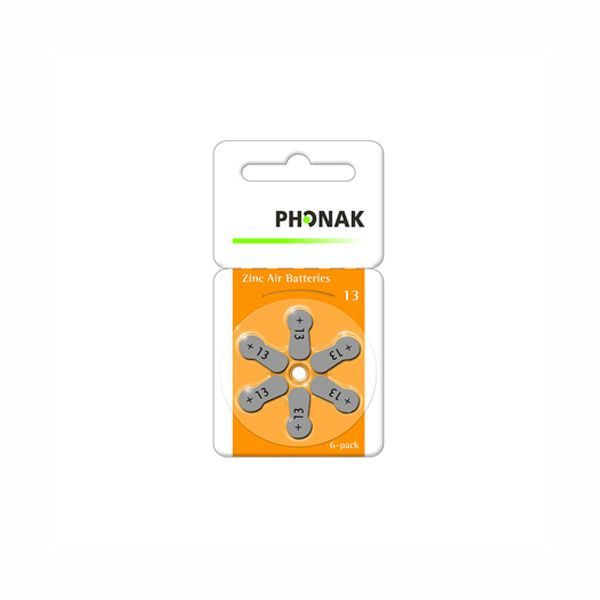 Pin Phonak 13 Cho Máy Trợ Thính (6 viên/vỉ)