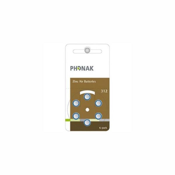 Pin Phonak 312 Cho Máy Trợ Thính (6 viên/vỉ)