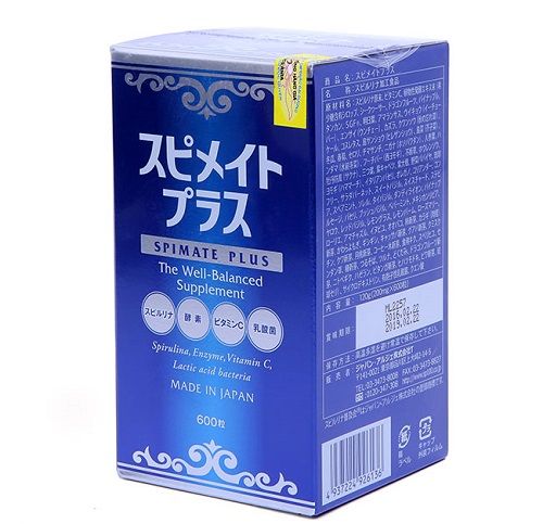 Tảo Viên Spirulina Spimate Plus (600 Viên)