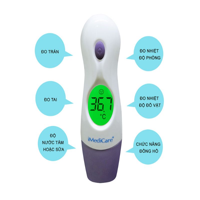 Nhiệt Kế Hồng Ngoại Đa Chức Năng iMediCare iTM-8F NEW