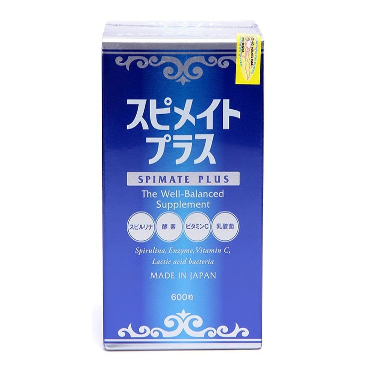 Tảo Viên Spirulina Spimate Plus (600 Viên)