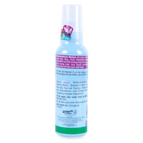 Chai Xit Chống Muỗi Remos Lavender 60ml