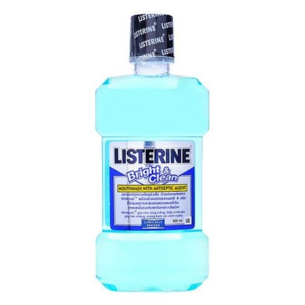 Nước Súc Miệng Listerine Bright & Clean 500ml