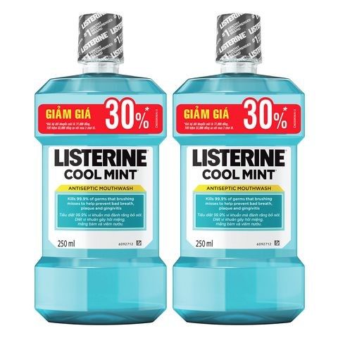 Nước Súc Miệng Listerine Coolmint 250ml x 2
