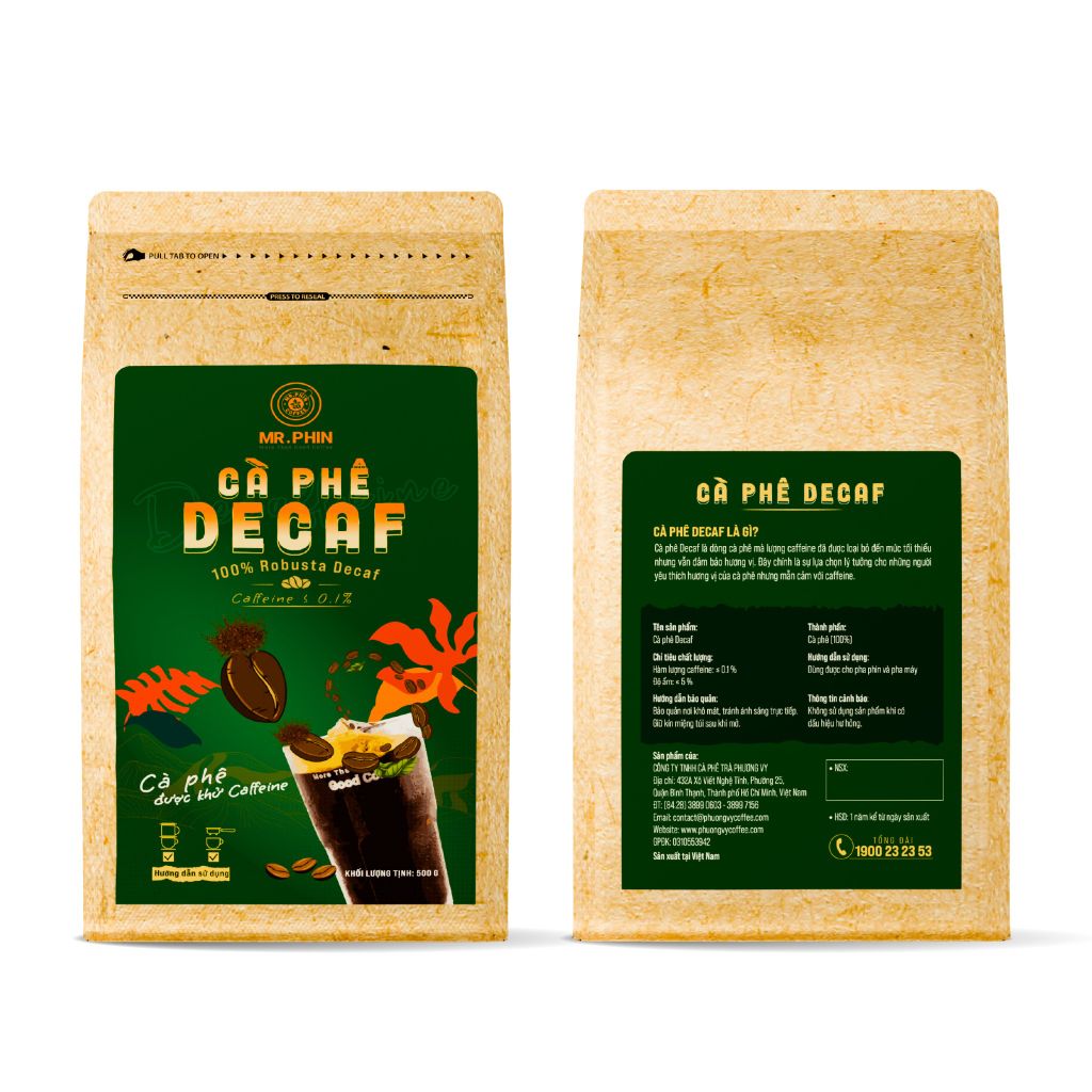 Cà Phê Decaf - 500g