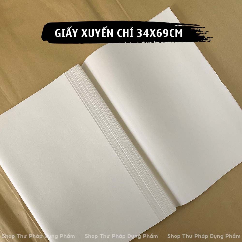 Giấy xuyến chỉ, giấy tuyên chỉ 34x69cm (100 tờ)