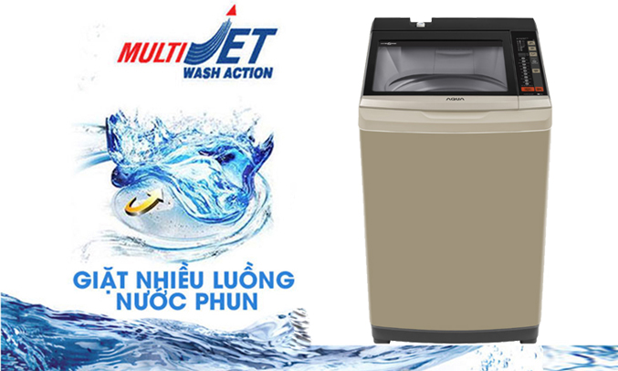 Máy giặt Aqua AQW-W90AT (N) giặt sạch mọi vết bẩn