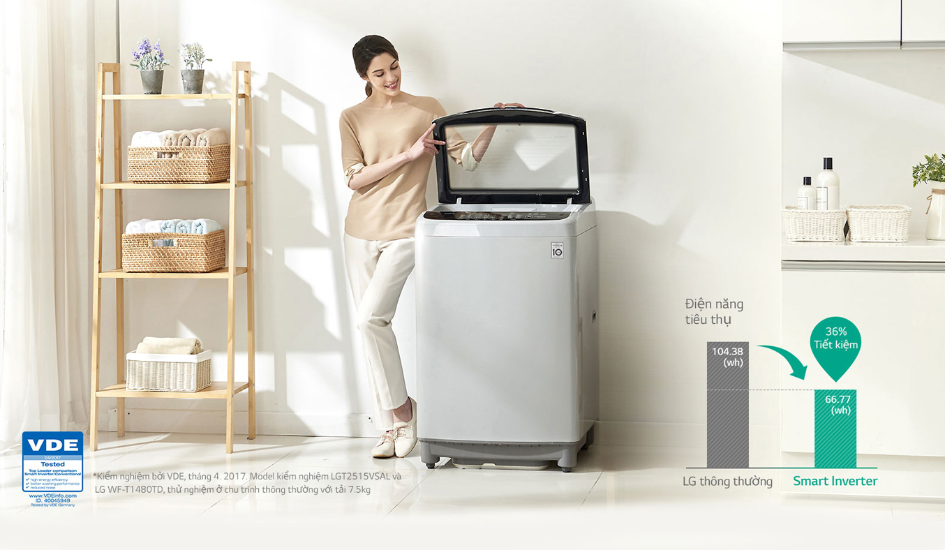 Máy giặt LG T2385VS2W công nghệ Smart Inverter