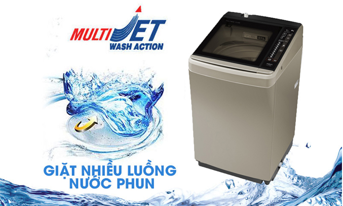 Máy giặt Aqua AQW-F800BT (N) giặt sạch tối ưu