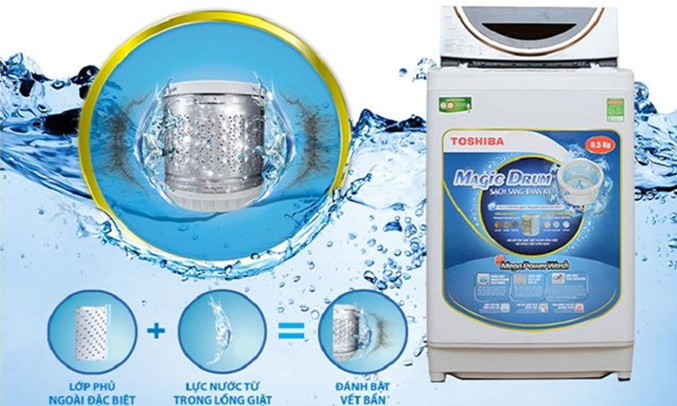 Máy giặt Toshiba AW-ME1050GV (WD) kháng khuẩn tốt