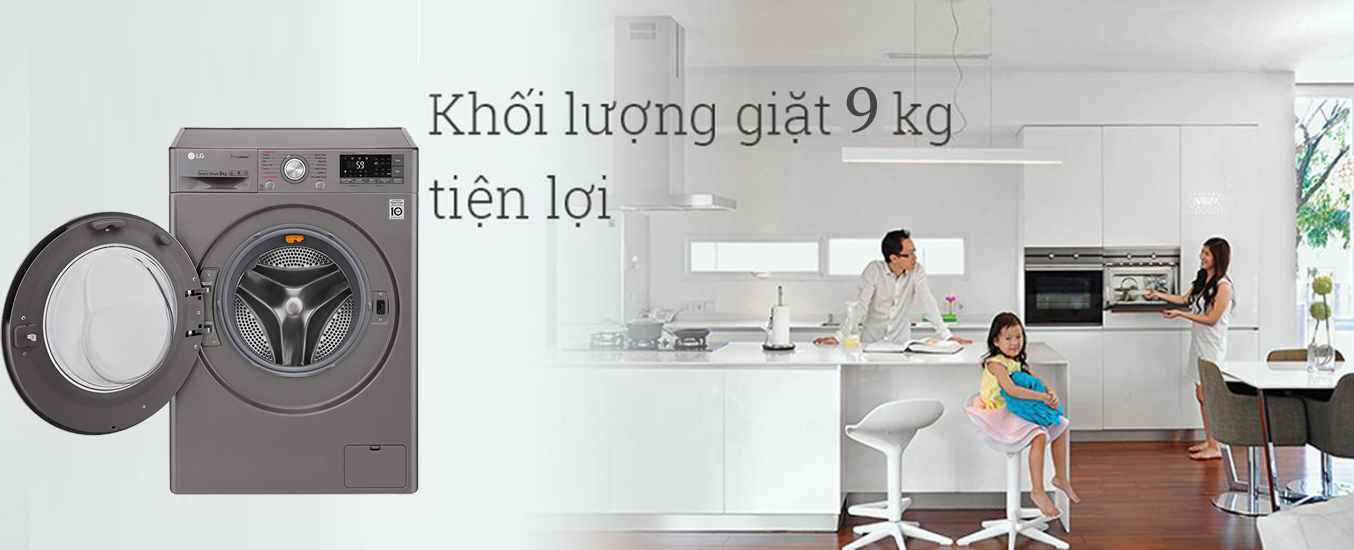 Máy giặt LG FC1409S2E sang trọng, hiện đại