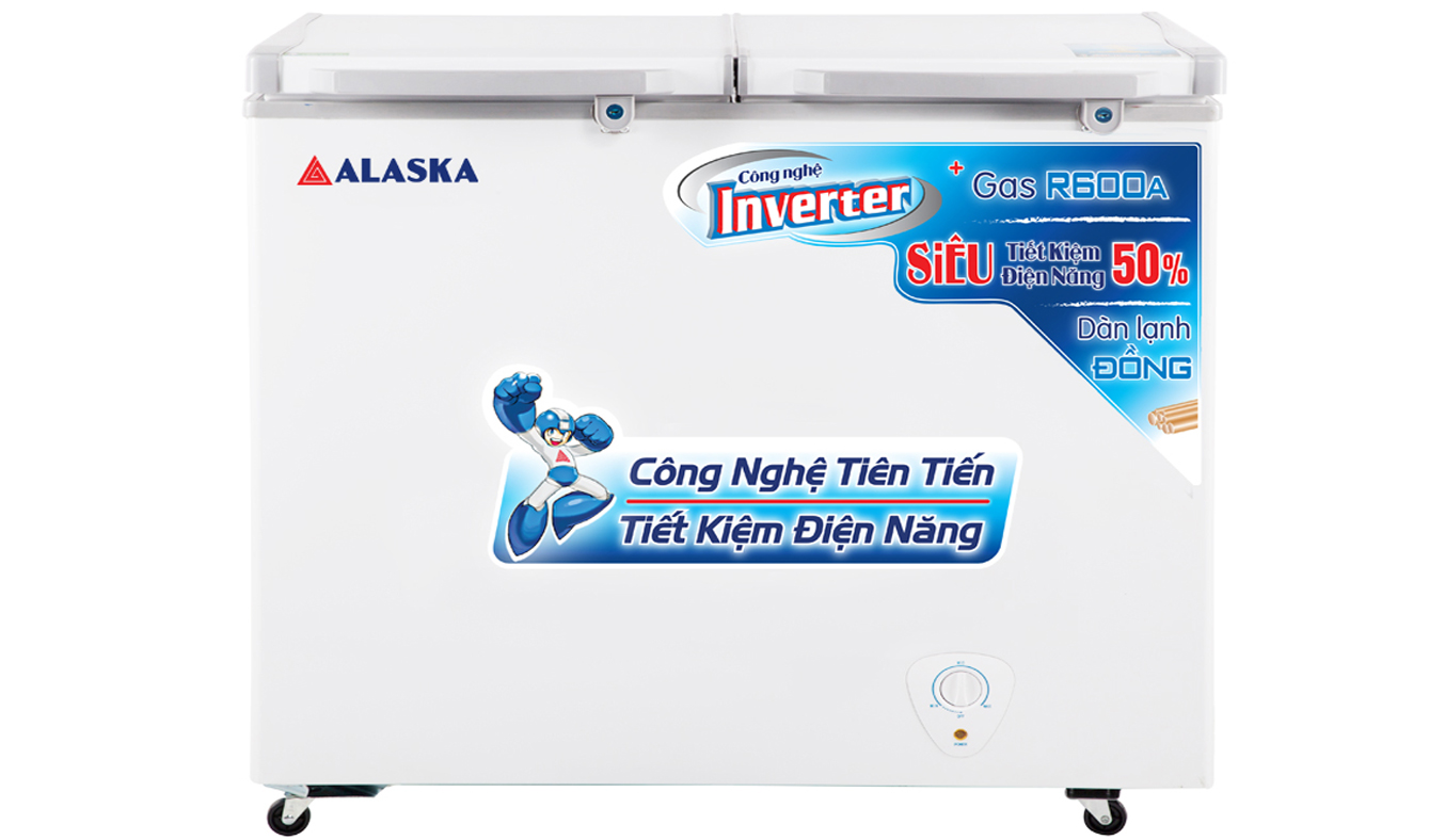 Tủ đông Alaska FCA-4600CI dung tích 350 lít thiết kế 1 ngăn đông, 1 ngăn mát 