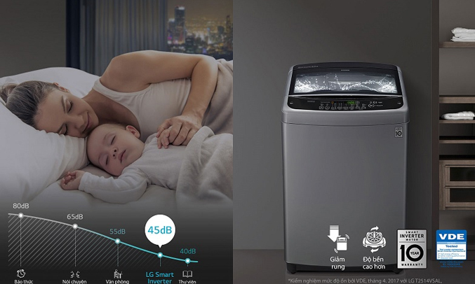 Máy giặt LG T2385VS2M công nghệ Smart Inverter