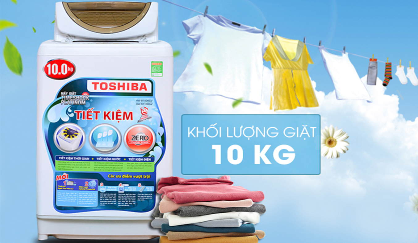 Máy giặt Toshiba AW-B1100GV(WD) 10 kg sag trọng