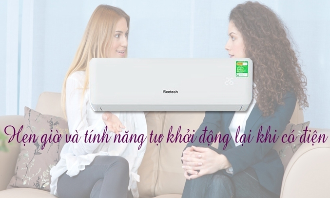 Máy lạnh Reetech RT12-DB 1.5 HP có chức năng hẹn giờ tiện lợi