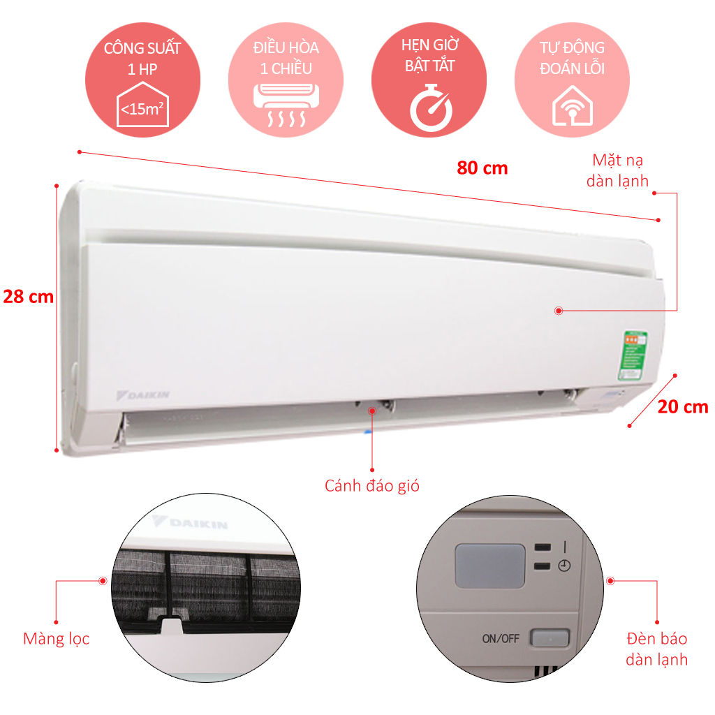 MÁY LẠNH DAIKIN 1 HP FTNE25MV1V9