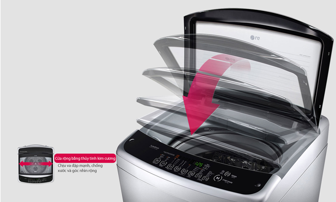 Máy giặt LG T2395VS2W thiết kế sang trọng