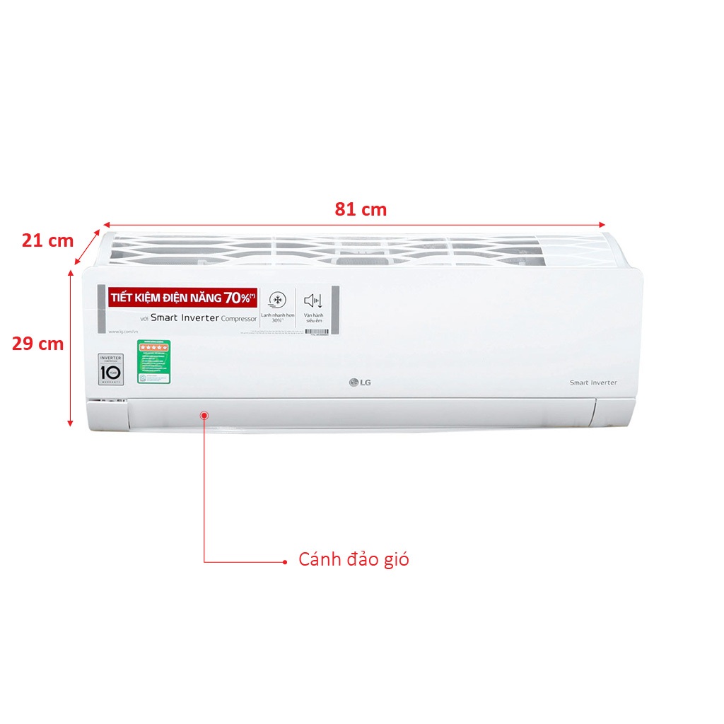 MÁY LẠNH LG INVERTER 1.5 HP V13ENR