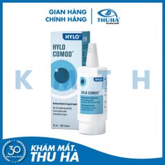 Dung dịch nhỏ mắt Hylo COMOD - Không chất bảo quản, dưỡng mắt - Đức