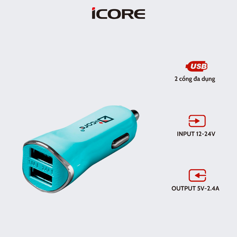 Sạc ô tô iCore IC-UCC300