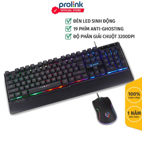 Bộ bàn phím + chuột gaming Prolink GMK-6001M