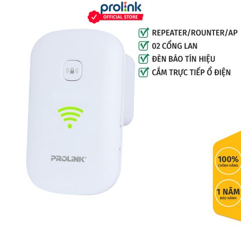 Bộ mở rộng vùng phủ sóng Wifi 3 trong 1 Prolink PEN1201