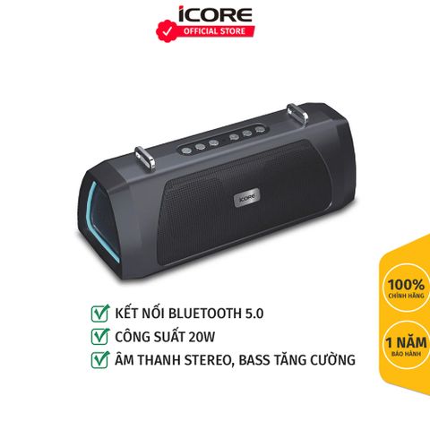 Loa Bluetooth có đèn iCore B500