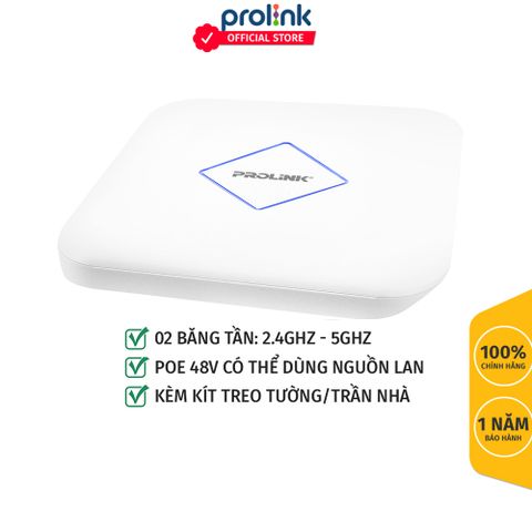 Bộ phát sóng Wifi chuyên dụng Prolink MU-MIMO PAC2201C AC1200