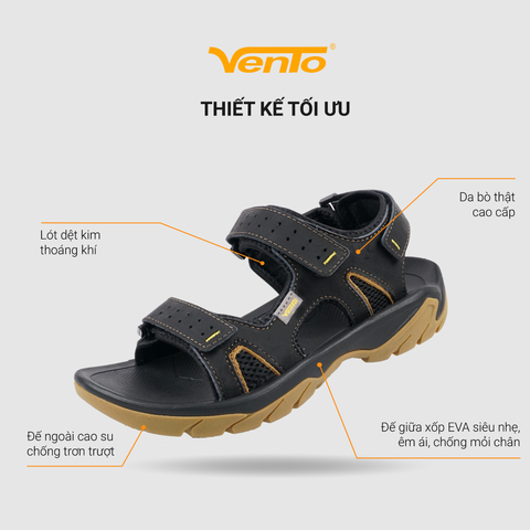  Giày Sandal Da Nam Vento CRUIZER SD-11004 