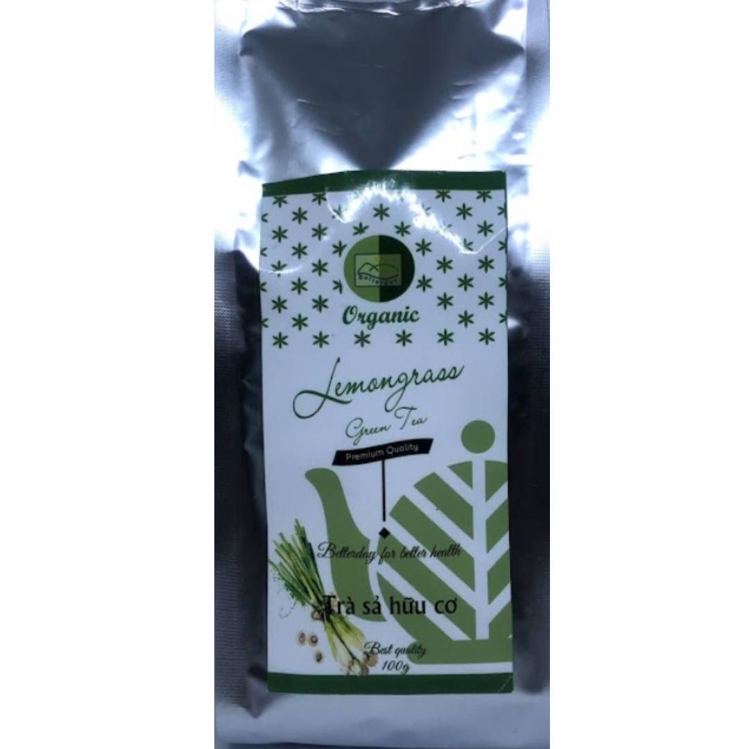  Trà sả hữu cơOrganic lemongrass green tea 