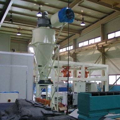 water-jet textile cutting cyclone dust collecting