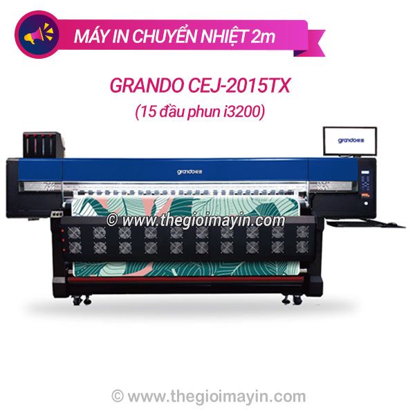 máy in chuyển nhiệt grando 15 2m 15 đầu phun i3200