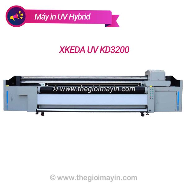 máy in uv hybrid xkeda KD3200