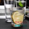 Ly Thủy Tinh Delisoga Studio Stripes Gold Rim Rock Glass 335ml | DELI DSY5840-1AR , Thủy Tinh Cao Cấp